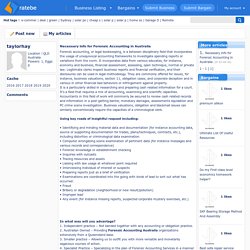 Necessary info for Forensic Accounting in Australia