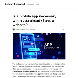 Is a mobile app necessary when you already have a website?