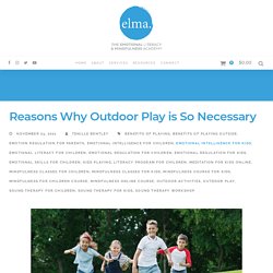 Reasons Why Outdoor Play is So Necessary