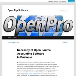 Necessity of Open Source Accounting Software in Business