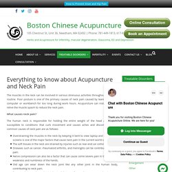 Neck Pain Acupuncture in Boston