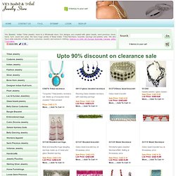 Vks Beaded Jewelry and Indian Jewelry upto 90% Off Tribal Necklace Bracelet earrings