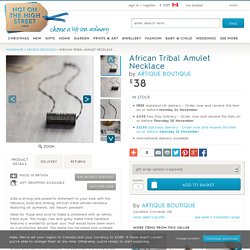 african tribal amulet necklace by artique boutique