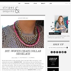 Woven Chain Collar Necklace