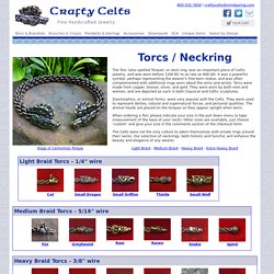 Torc Neckrings for men and women - traditional Celtic and Roman