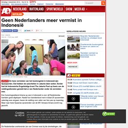 Geen Nederlanders meer vermist in Indonesië