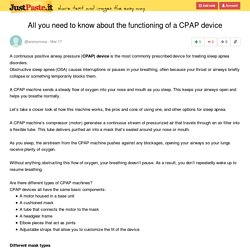 All you need to know about the functioning of a CPAP device