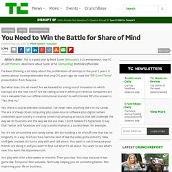 You Need to Win the Battle for Share of Mind