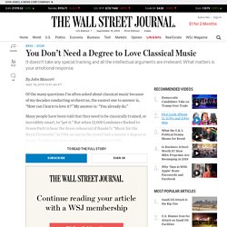 You Don’t Need a Degree to Love Classical Music