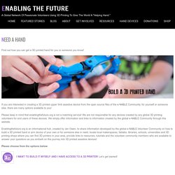NEED A HAND – Enabling The Future