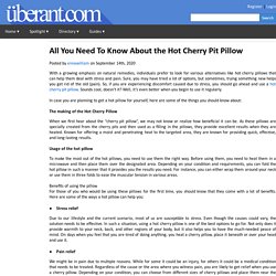 All You Need To Know About the Hot Cherry Pit Pillow