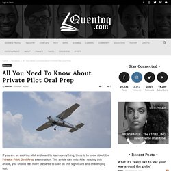 All You Need To Know About Private Pilot Oral Prep