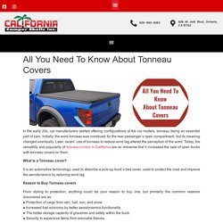All You Need To Know About Tonneau Covers