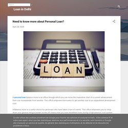 Need to know more about Personal Loan?