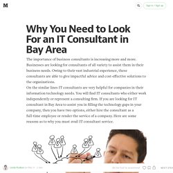 Why You Need to Look For an IT Consultant in Bay Area