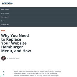 Why You Need to Replace Your Website Hamburger Menu, and How