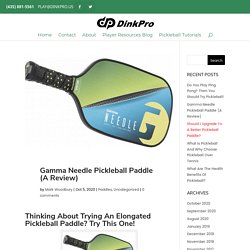 Gamma Needle Pickleball Paddle (A Review) - Dink Pro