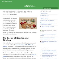 Needlepoint Stitches to Know