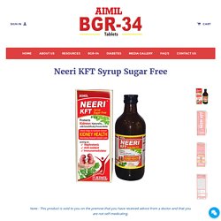 Neeri KFT Syrup Sugar Free