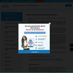 Know all about upcoming Medical Entrance Exam NEET