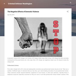 The Negative Effects of Domestic Violence