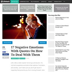 17 Negative Emotions With Quotes On How To Deal With Them