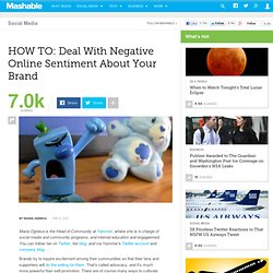 HOW TO: Deal With Negative Online Sentiment About Your Brand