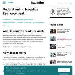 What is Negative Reinforcement?