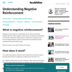What is Negative Reinforcement