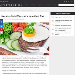 Negative Side Effects of a Low-Carb Diet