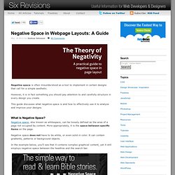 Negative Space in Webpage Layouts: A Guide