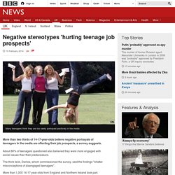 Negative stereotypes 'hurting teenage job prospects'
