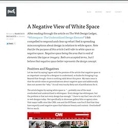 A Negative View of White Space