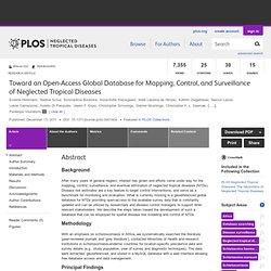 Toward an Open-Access Global Database for Mapping, Control, and Surveillance of Neglected Tropical Diseases