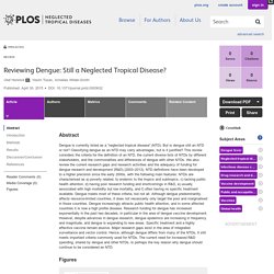 PLOS 30/04/15 Reviewing Dengue: Still a Neglected Tropical Disease?