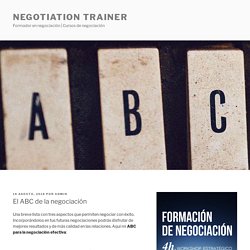 El ABC de la negociación efectiva
