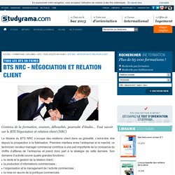 BTS NRC - Négociation et Relation Client