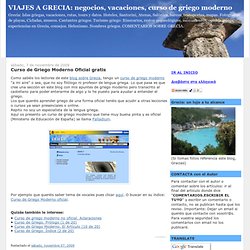 negocios, vacaciones, curso de griego moderno: Curso de Griego Moderno Oficial gratis