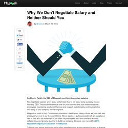 Why We Don’t Negotiate Salary and Neither Should You