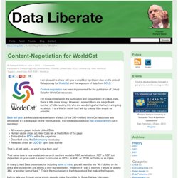 Content-Negotiation for WorldCat