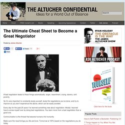 Cheat Sheet To Becoming A Master Negotiator