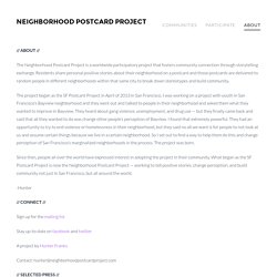 Neighborhood Postcard Project