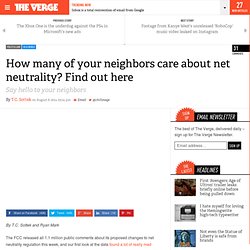 How many of your neighbors care about net neutrality? Find out here