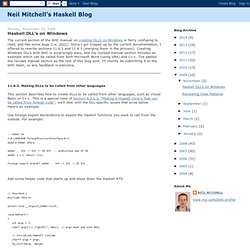 Haskell DLL's on Windows