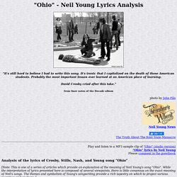 Neil Young Ohio Lyric Analysis