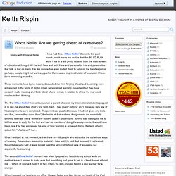 Whoa Nellie! Are we getting ahead of ourselves? - Keith Rispin » Keith Rispin