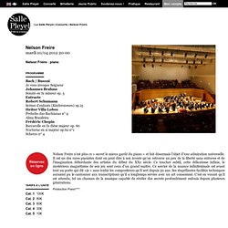 Nelson Freire (Salle Pleyel)