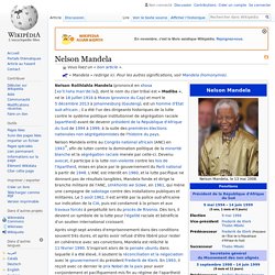 NELSON MANDELA wikipedia