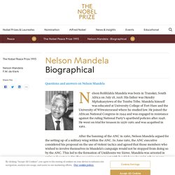 Nelson Mandela - Biographical