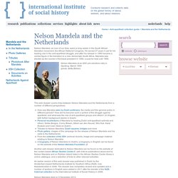 Nelson Mandela and the Netherlands